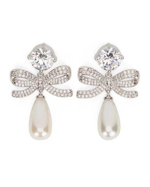 Earrings Self-Portrait en coloris White