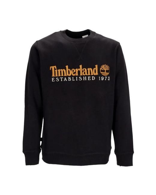 Timberland Blue Crewneck Sweatshirt L/Est 1973 Crewneck for men