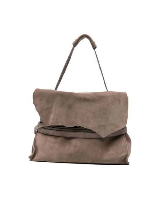 Moschino Gray Shoulder Bags