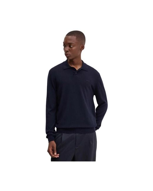 A.P.C. Polo Jacob Logo in het Blue voor heren