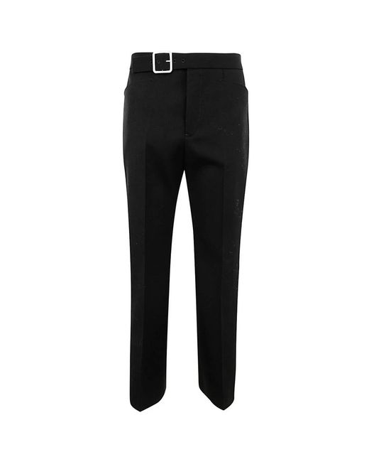 Jil Sander Broeken ,Zwart ,Katoen Uitlopende Cropped Broek in het Black voor heren