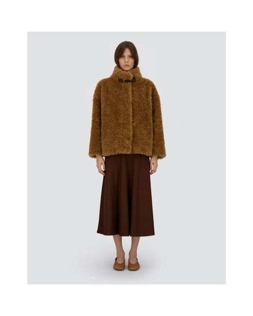 Herno Green Faux Fur & Shearling Jackets