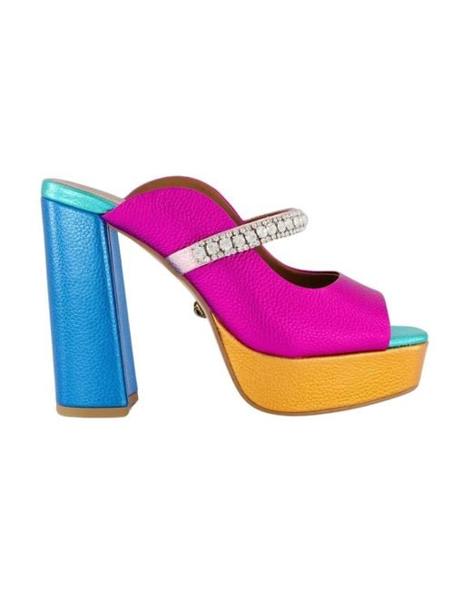 Shoes > heels > heeled mules Kurt Geiger en coloris Pink