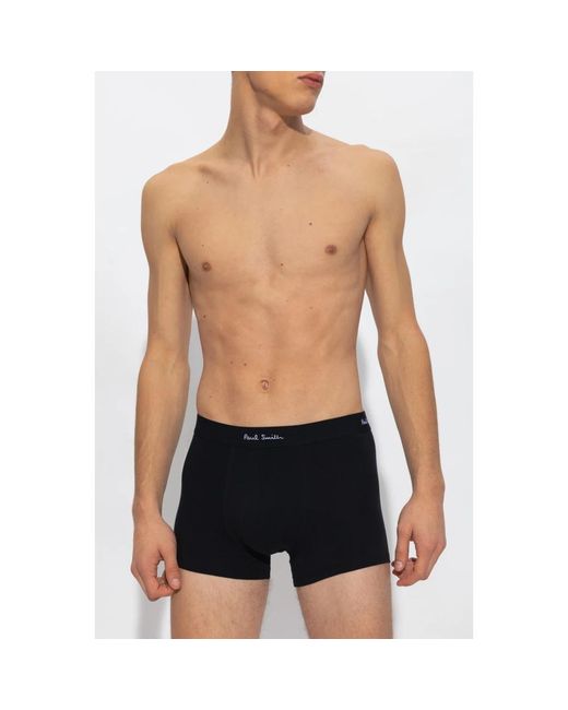 Paul Smith Ondergoed ,Veelkleurig ,Katoen Branded Boxers 3-Pack in het Black voor heren