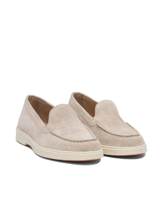 Santoni Natural Loafers