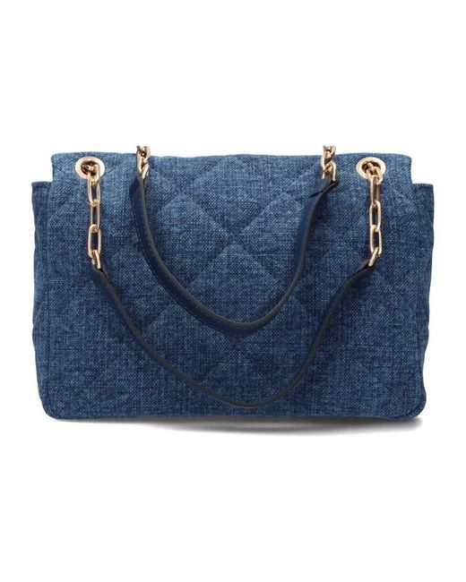 Vanessa Bruno Blue Elegante Grand Moon Schultertasche