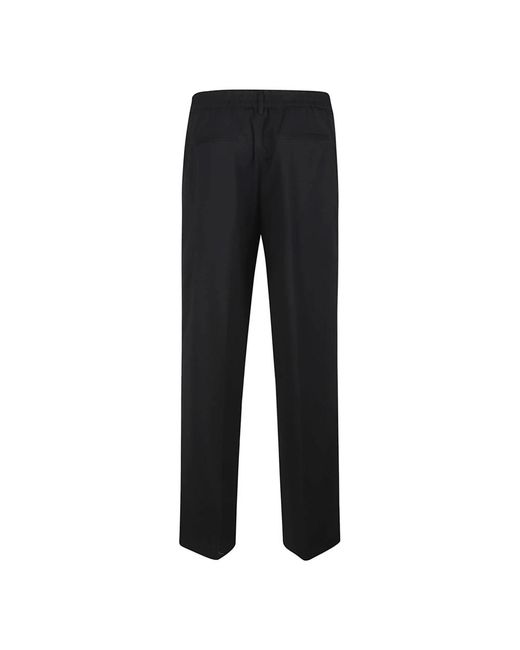 PT Torino Black Straight Trousers