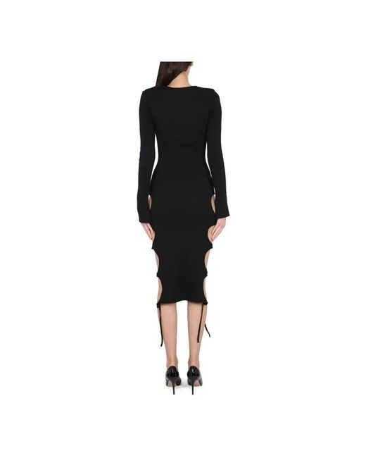 ANDREA ADAMO Black Midi Dresses
