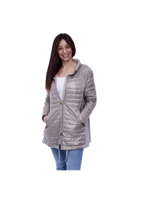 Down Coats di Diego M in Purple