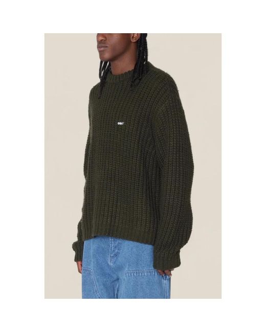 Obey Black Round-Neck Knitwear for men