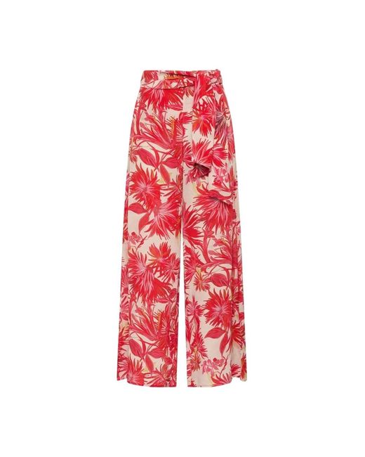 Maliparmi Red Wide Trousers