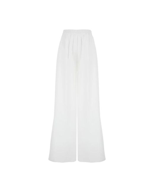 Wide Trousers ANDAMANE en coloris White