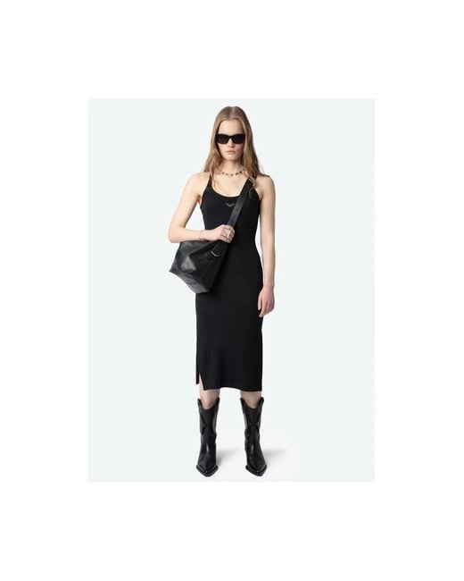 Zadig & Voltaire Black Midi Dresses