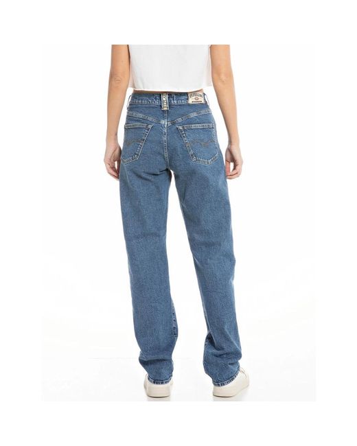 Replay Blue Loose Fit Jeans