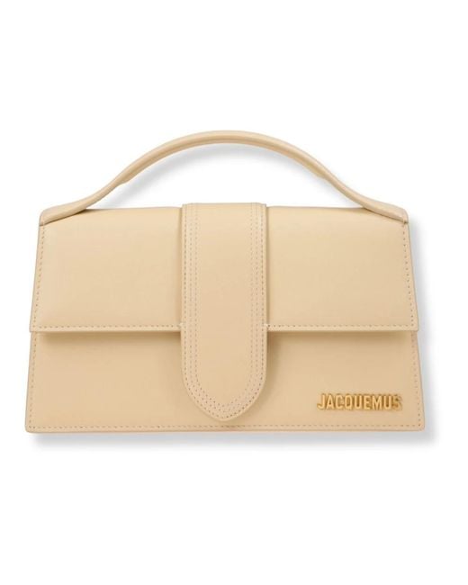 Jacquemus Natural Strukturierte Ledertasche Mit Abnehmbarem Riemen