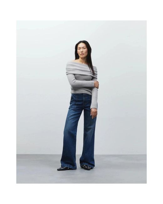 Closed Jeans ,Blauw ,Denim Aria Flared Jeans in het Blue