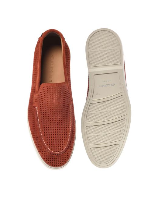 Baldinini Red Loafers for men