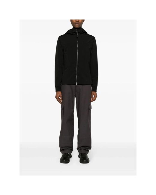 C P Company Black Zip-Throughs for men