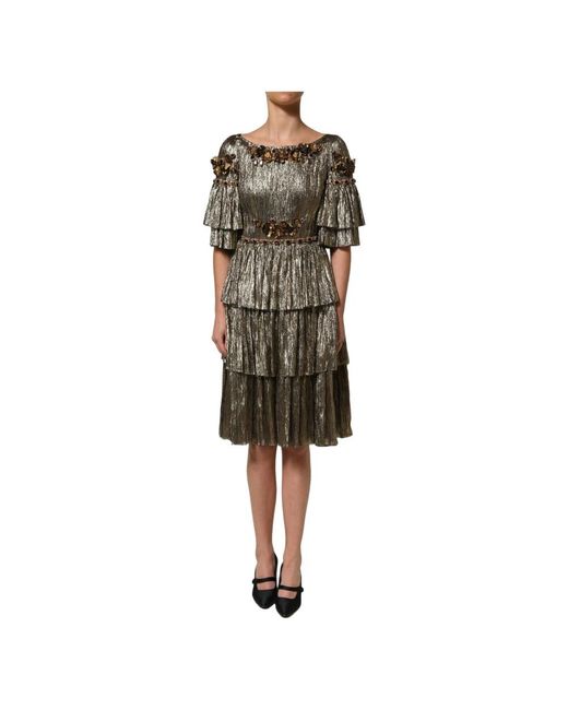 Dolce & Gabbana Green Midi Dresses