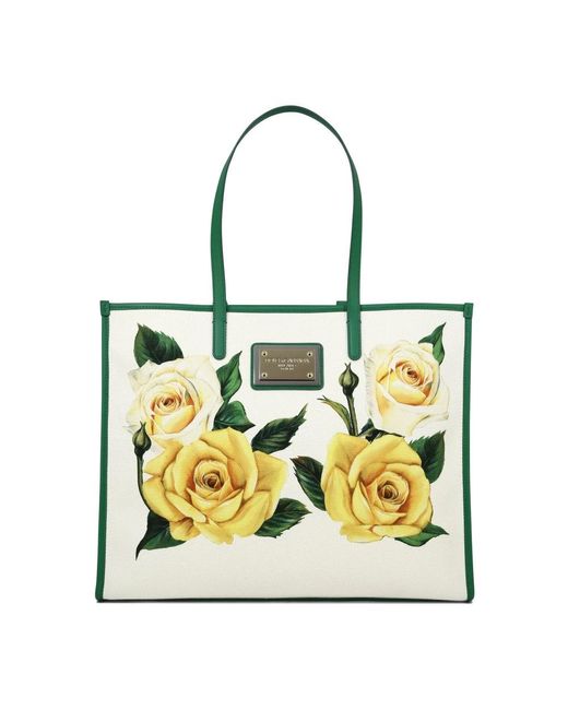 Dolce & Gabbana Yellow Tote Bags