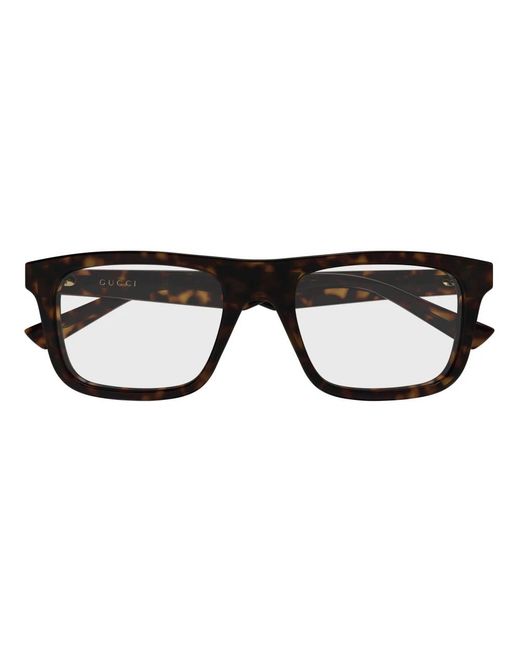 Gucci Square Optical Frame in het Black voor heren