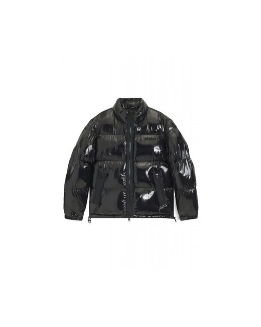 HUGO Jassen ,Zwart ,Leer Biron 2541 Jacket in het Black voor heren