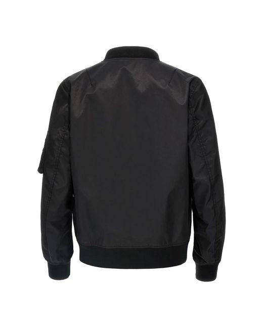 Valentino Garavani Black Bomber Jackets for men