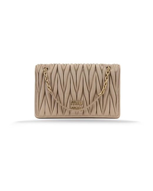 Miu Miu Natural Cross Body Bags