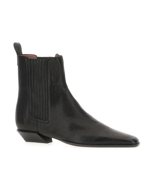 Paris Texas Black Cowboy & Biker Boots