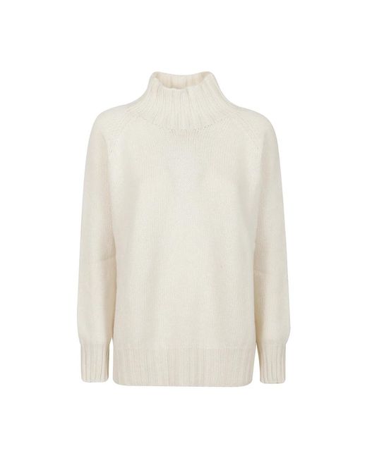 Aragona Over Raglan Trui in het White