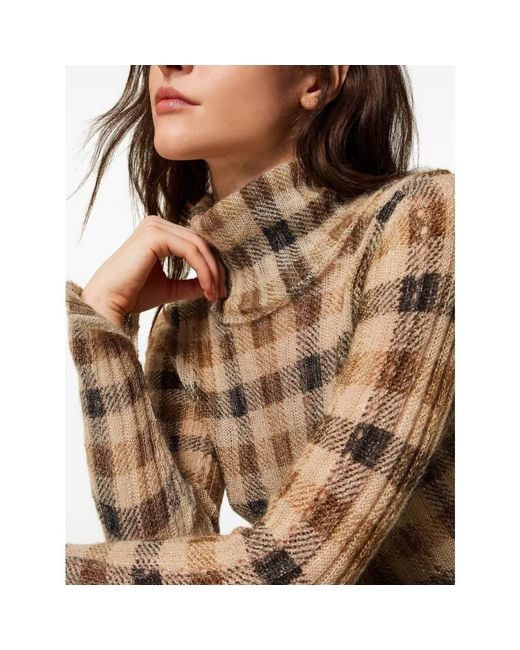 Turtlenecks Twinset de color Brown