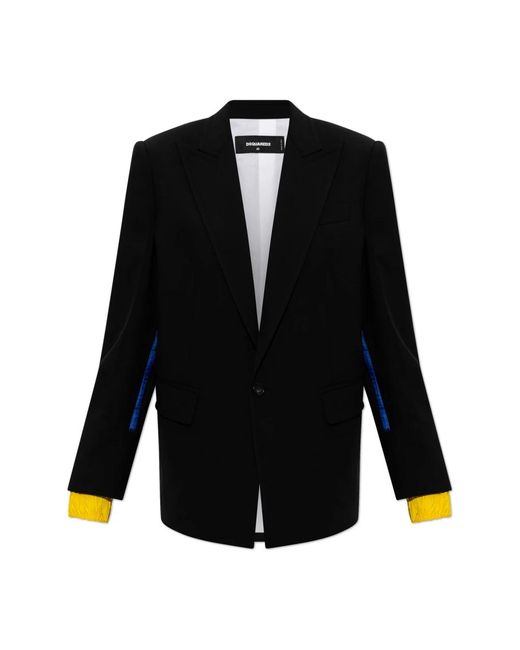 DSquared² Wool Blazer in het Black