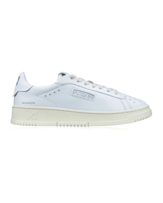 Autry Blue Leder-schnür-sneakers