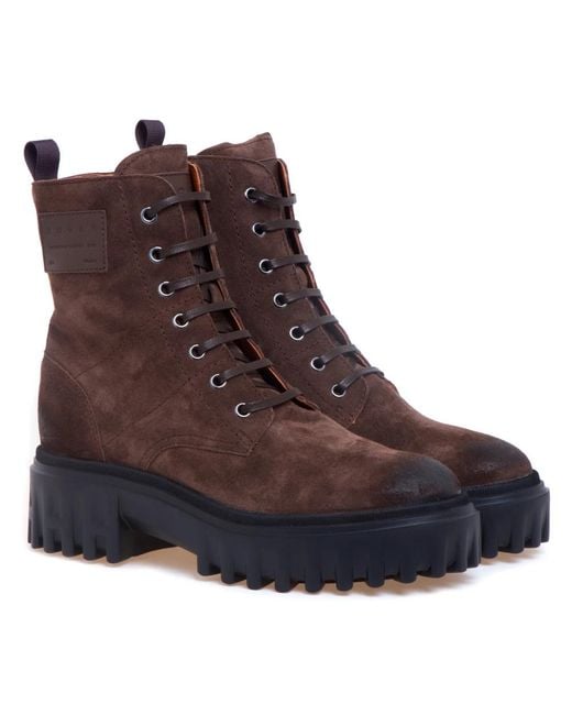 Hogan Brown Schnürstiefel