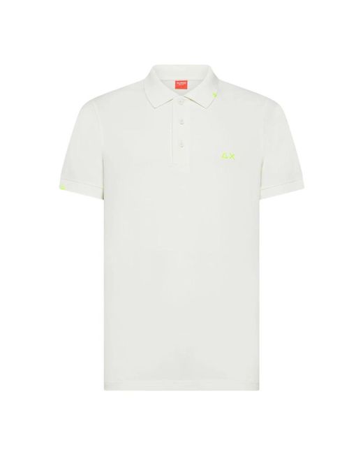 Sun 68 White Polo Shirts for men