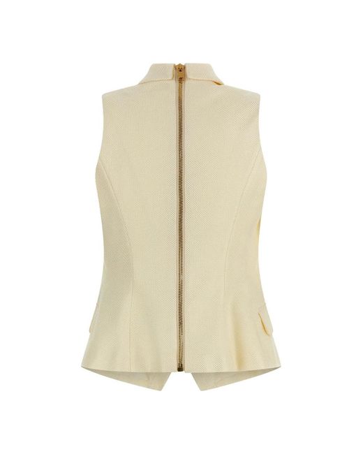 Balmain And Coin Vest in het Natural
