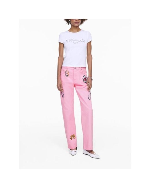 Marc Jacobs Pink Straight Jeans