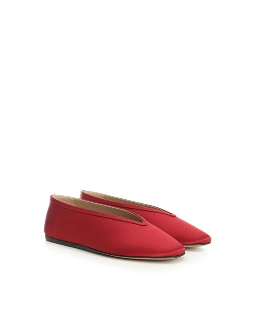 Le Monde Beryl Red Ballerina Shoes