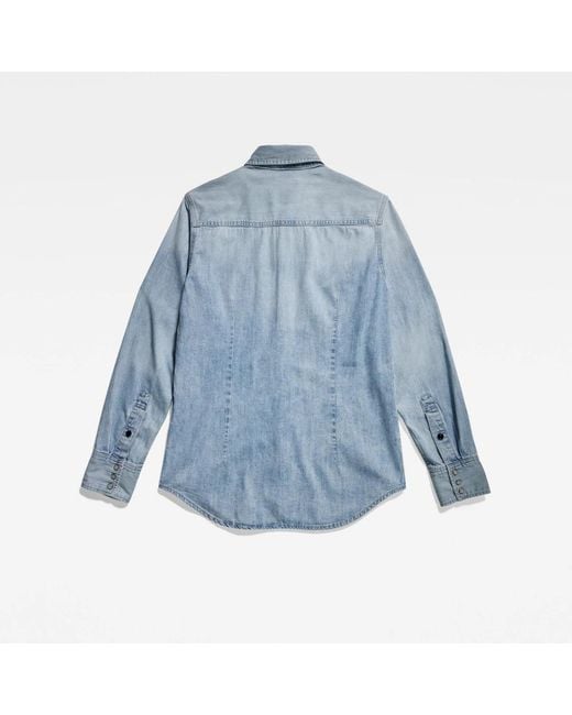 G-Star Blue Denim Shirts for men