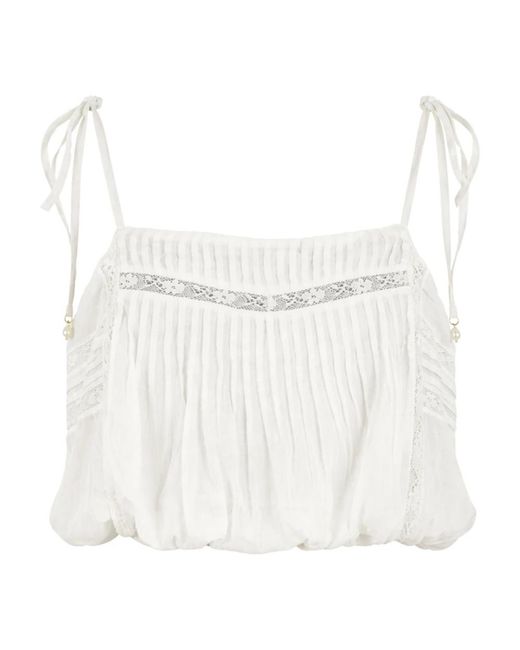 Twinset White Sleeveless Tops