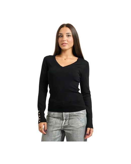 Fracomina V-Neck Knitwear in het Black