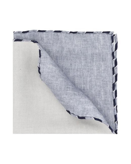 Brunello Cucinelli Blue Handkerchiefs for men