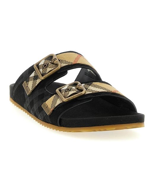 Burberry Black Sliders for men