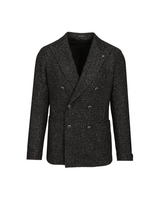 Tagliatore Montecarlo Double-Breasted Jacket in het Black voor heren