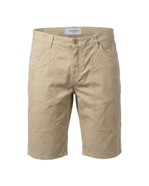 Jeckerson Natural Casual Shorts for men