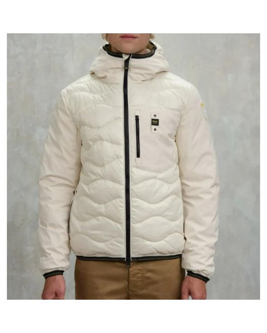 Blauer Albert Jacket in Natural für Herren