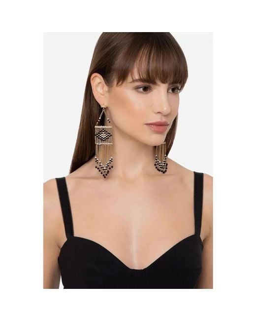 Elisabetta Franchi Metallic Earrings