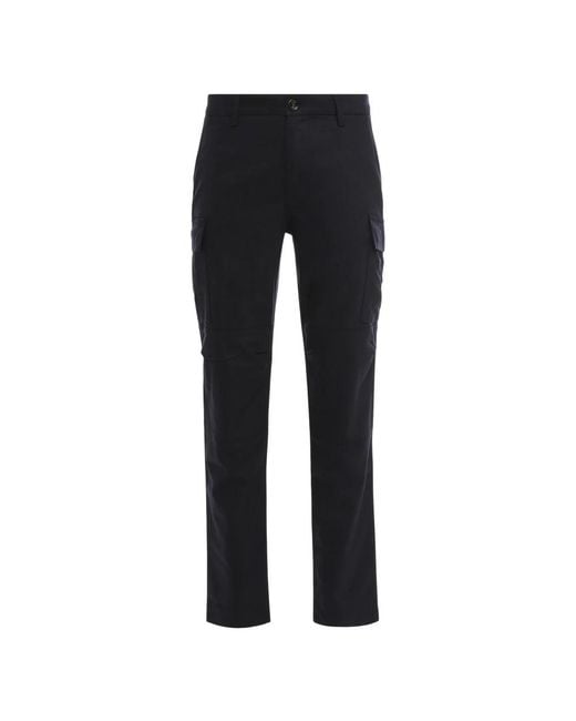 Moorer Black Straight Trousers for men