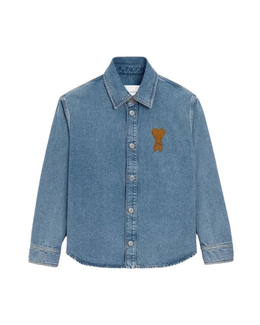 AMI Blue Denim Shirts for men