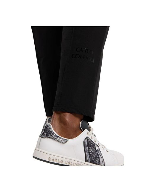 carlo colucci Black Sweatpants for men